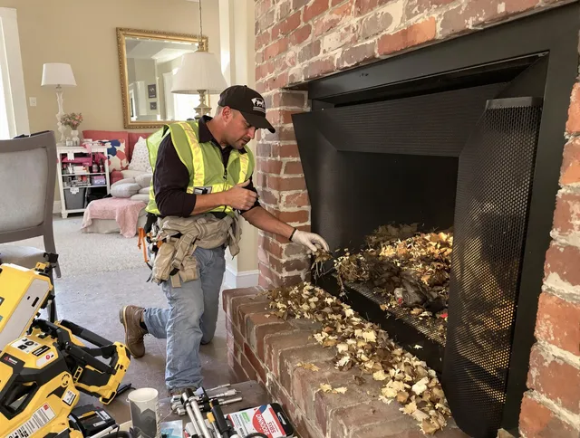 Safe screening installation by Bellingham Chimney Sweep in Bellingham, MA