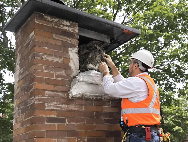 Humane removal of debris and animals by Bellingham Chimney Sweep in Bellingham, MA
