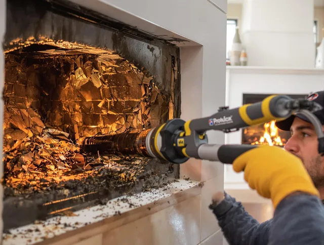 Professional chimney cleaning by Bellingham Chimney Sweep in Bellingham, MA