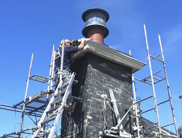 Sturdy chimney crown finished by Bellingham Chimney Sweep in Bellingham, MA