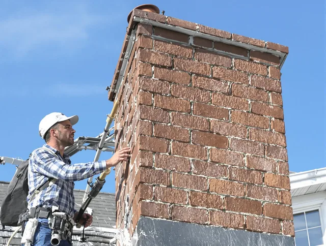 Brickwork for a chimney rebuild by Bellingham Chimney Sweep in Bellingham, MA