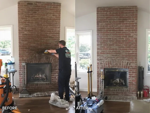 Finished chimney sweeping service by Bellingham Chimney Sweep in Bellingham, MA